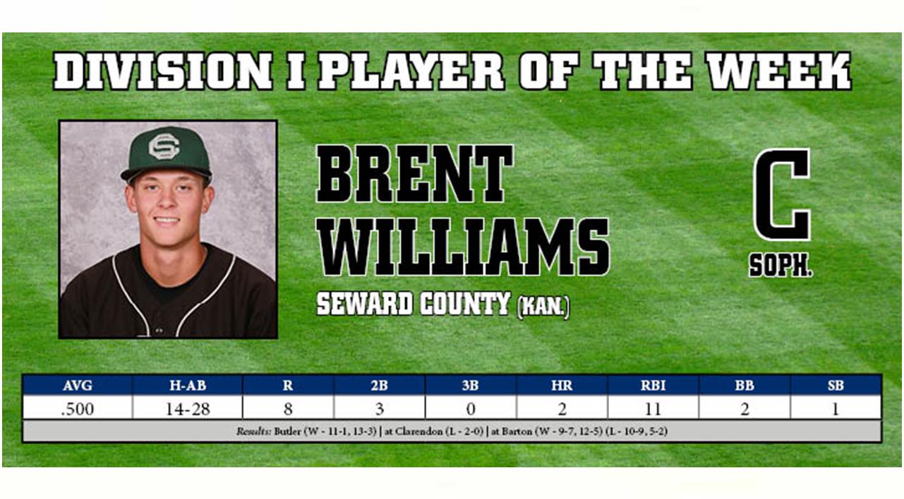 Williams Collects National Player of the Week Honors