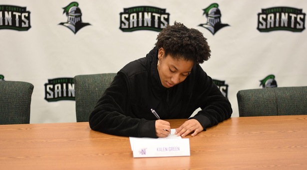 Green signs with Division I Northwestern State