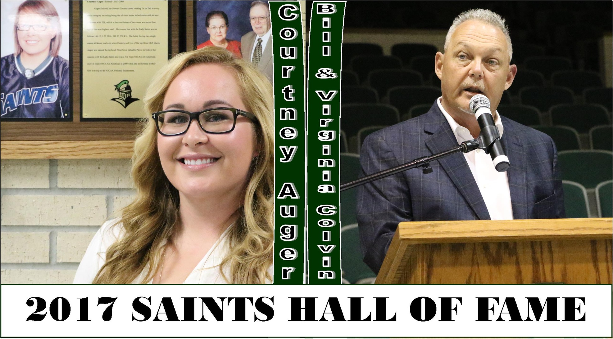 Auger & Colvin's Enshrined in Saints Hall of Fame