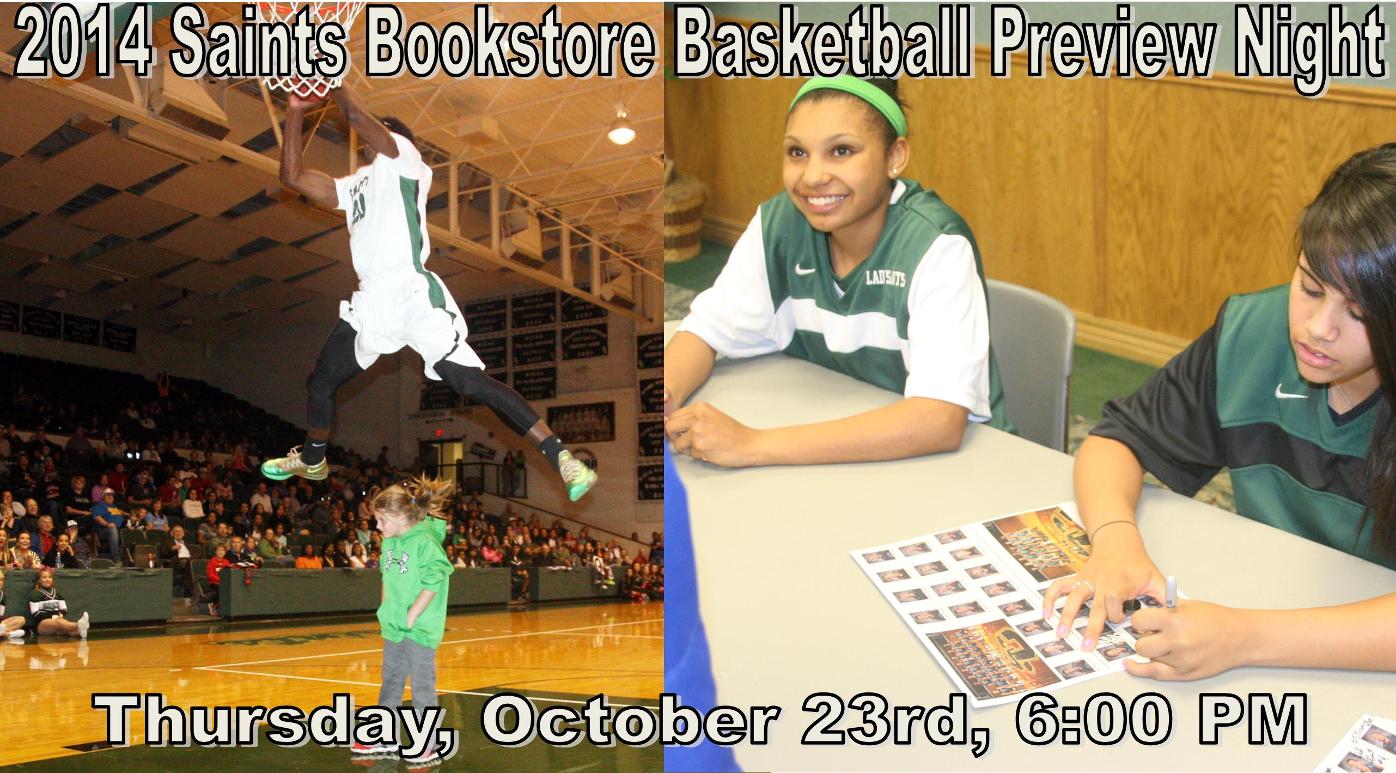 Saints Bookstore Basketball Preview Night- Oct. 23rd @ 6:00 PM