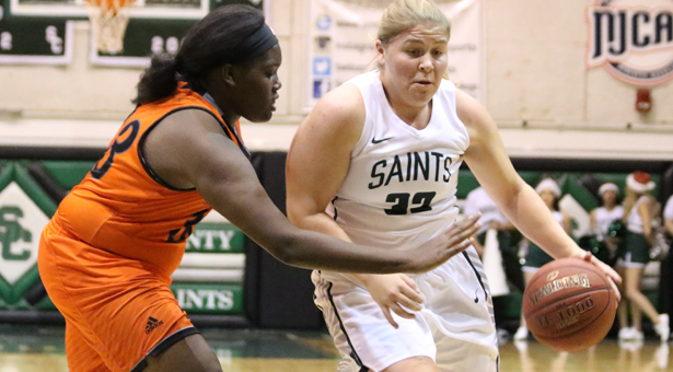 Lady Saints Set Three Point Record in Win Over Neosho