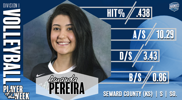 Pereira Tabbed NJCAA National Player of the Week