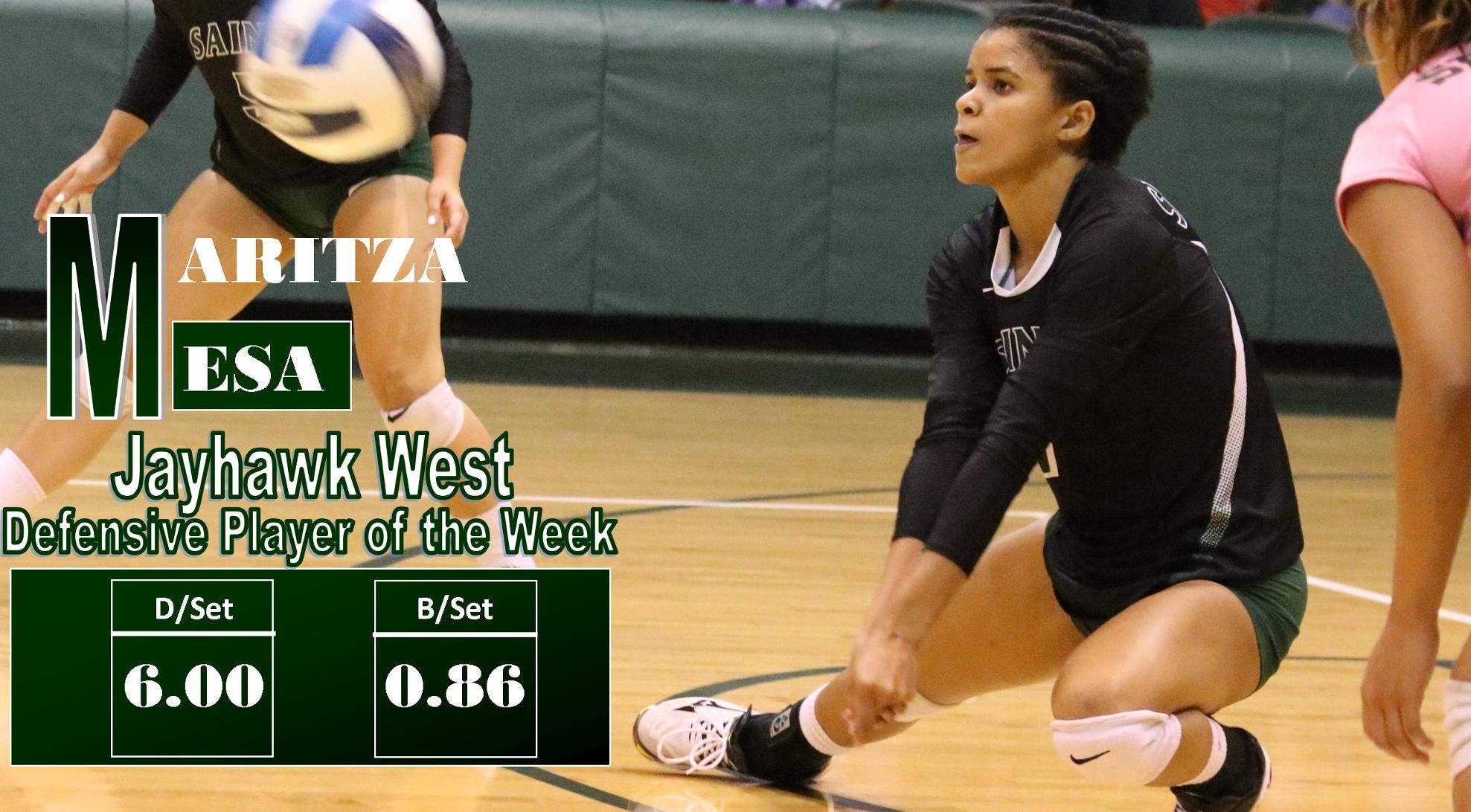 Maritza Mesa Nets Jayhawk West Defensive Player of the Week