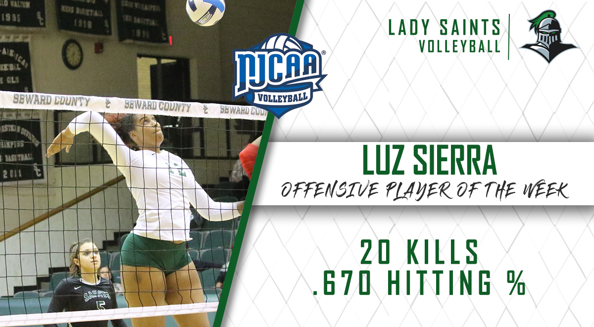 Sierra Tabbed NJCAA Player of the Week for Second Time