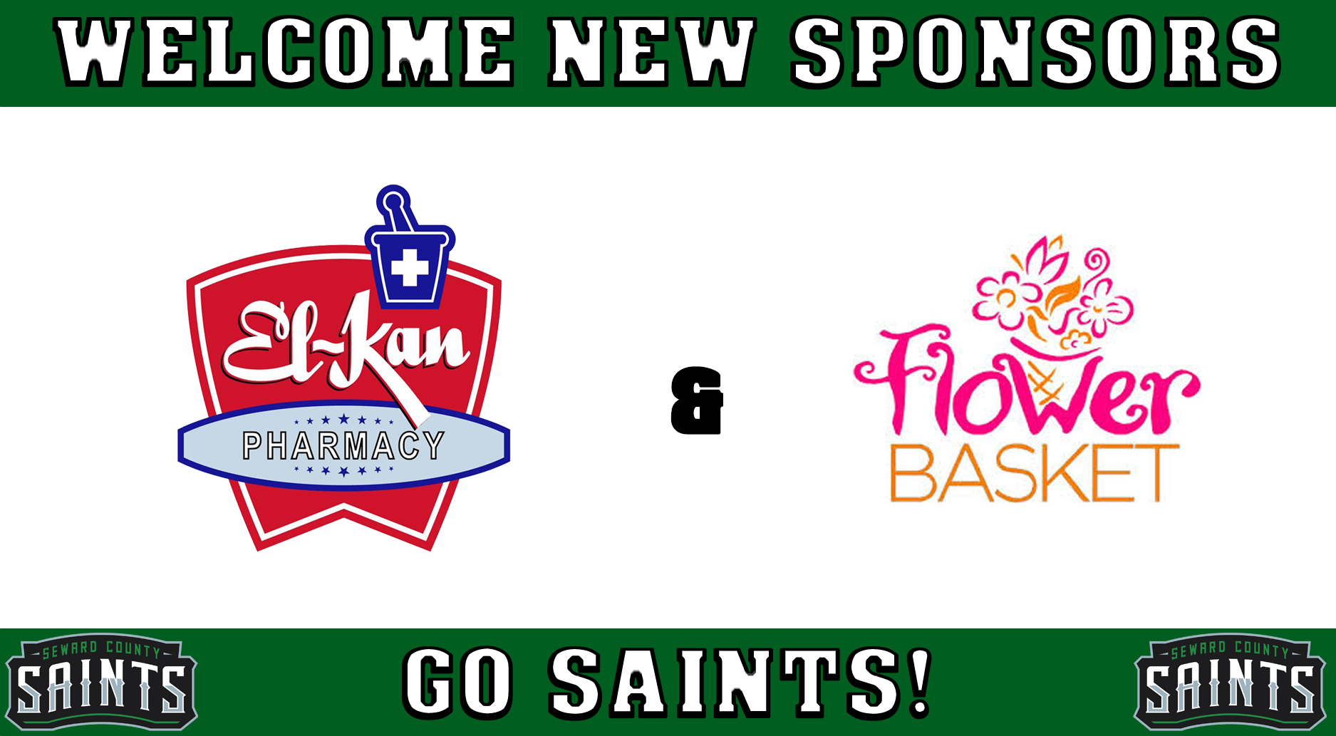 El-Kan Pharmacy and The Flower Basket join Saints Sponsors