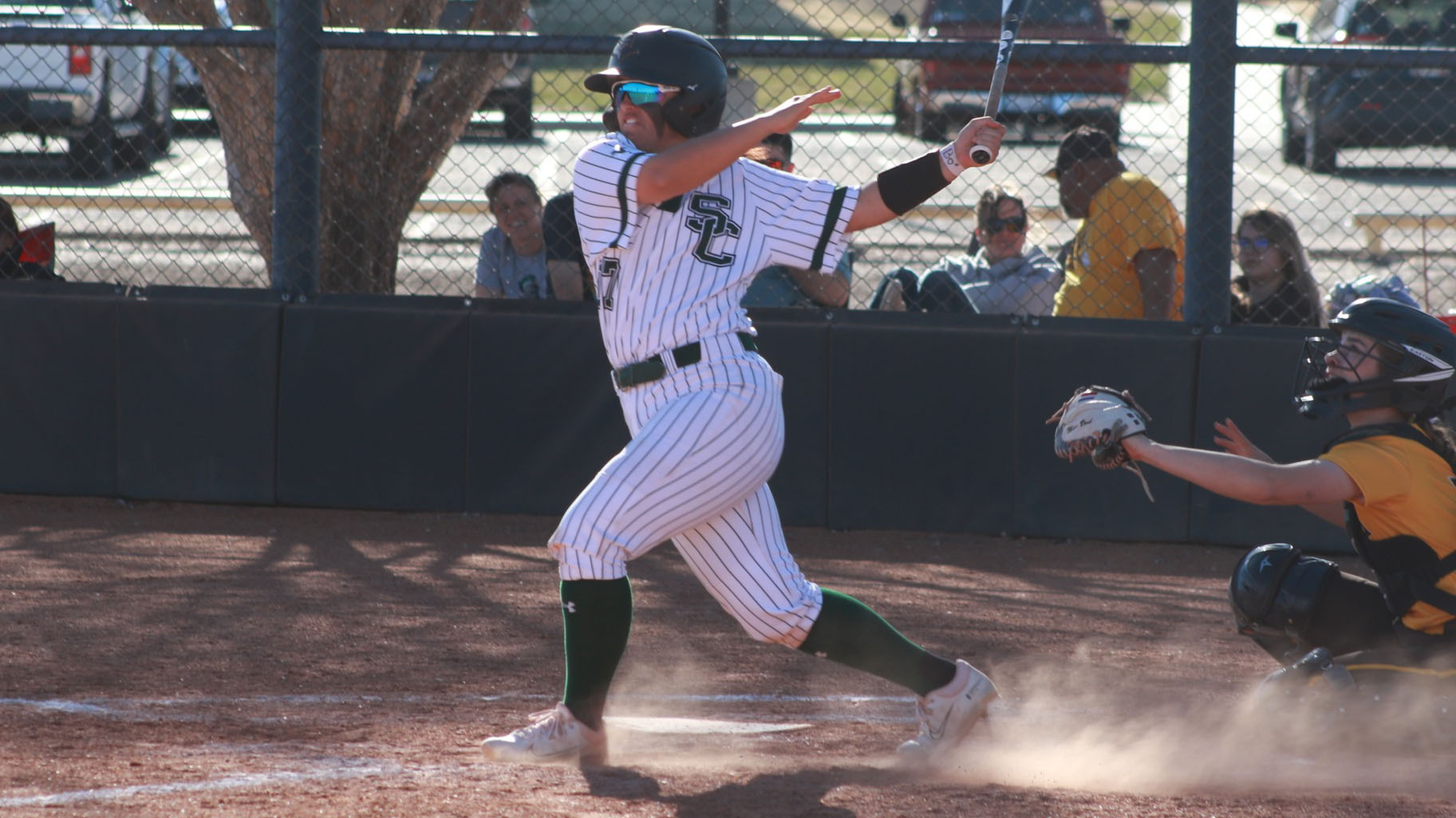 Lady Saints Dominate Clarendon with Run Rule Sweep