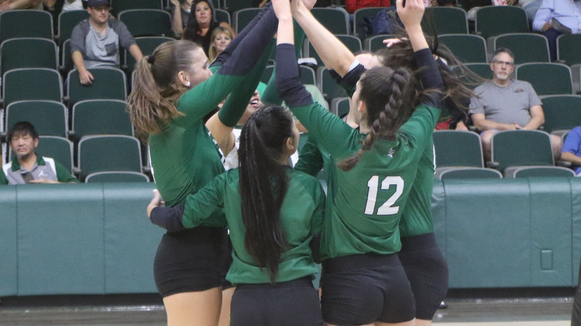 Lady Saints Volleyball Ends Regular Season with Road Loss to Grizzlies