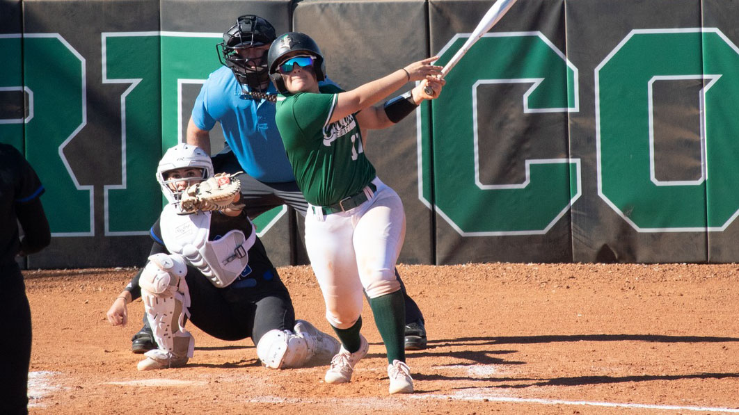 Lady Saints Softball Blowout Broncbusters in Doubleheader