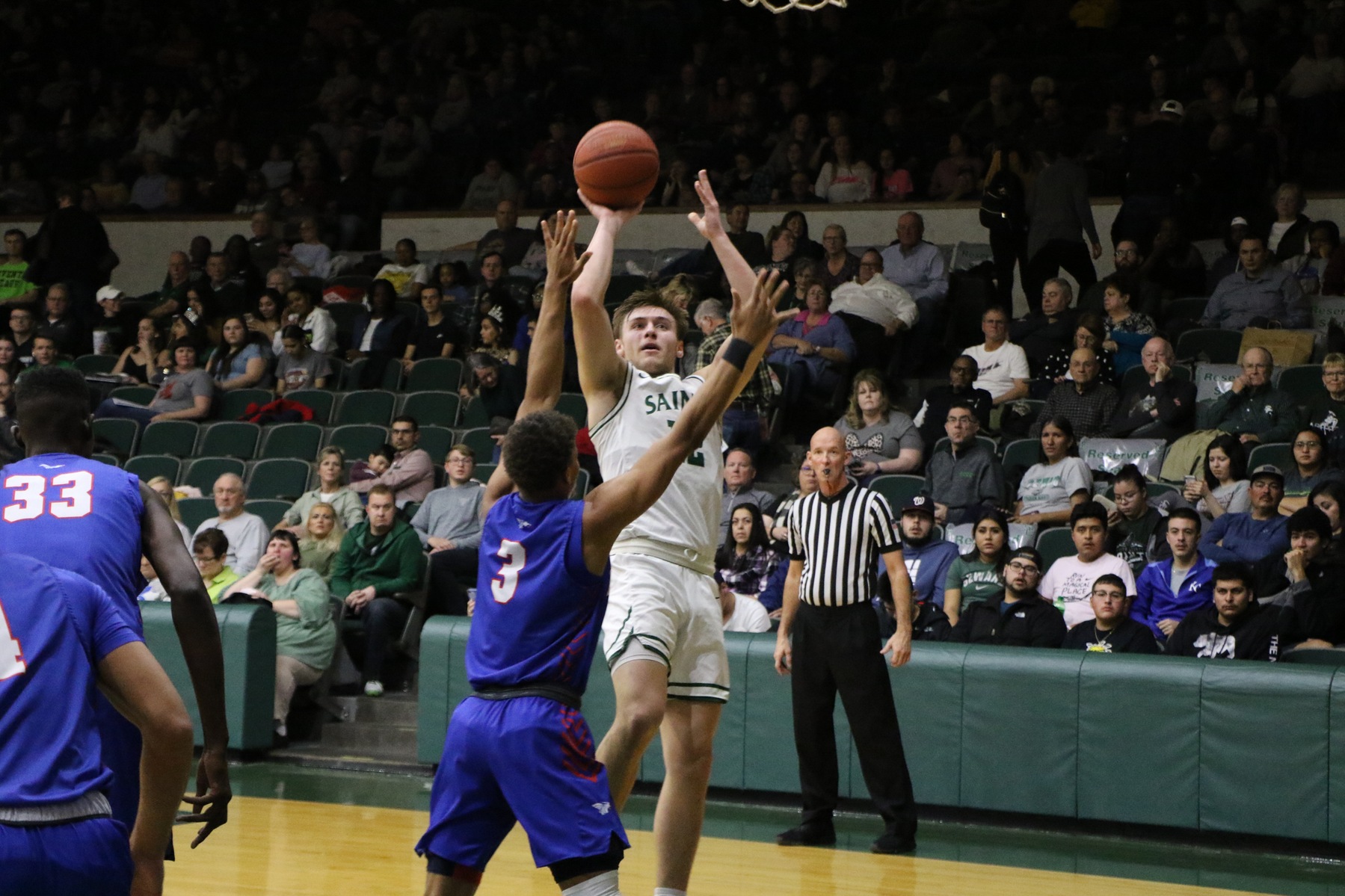 Saints lose back and forth affair 68-67