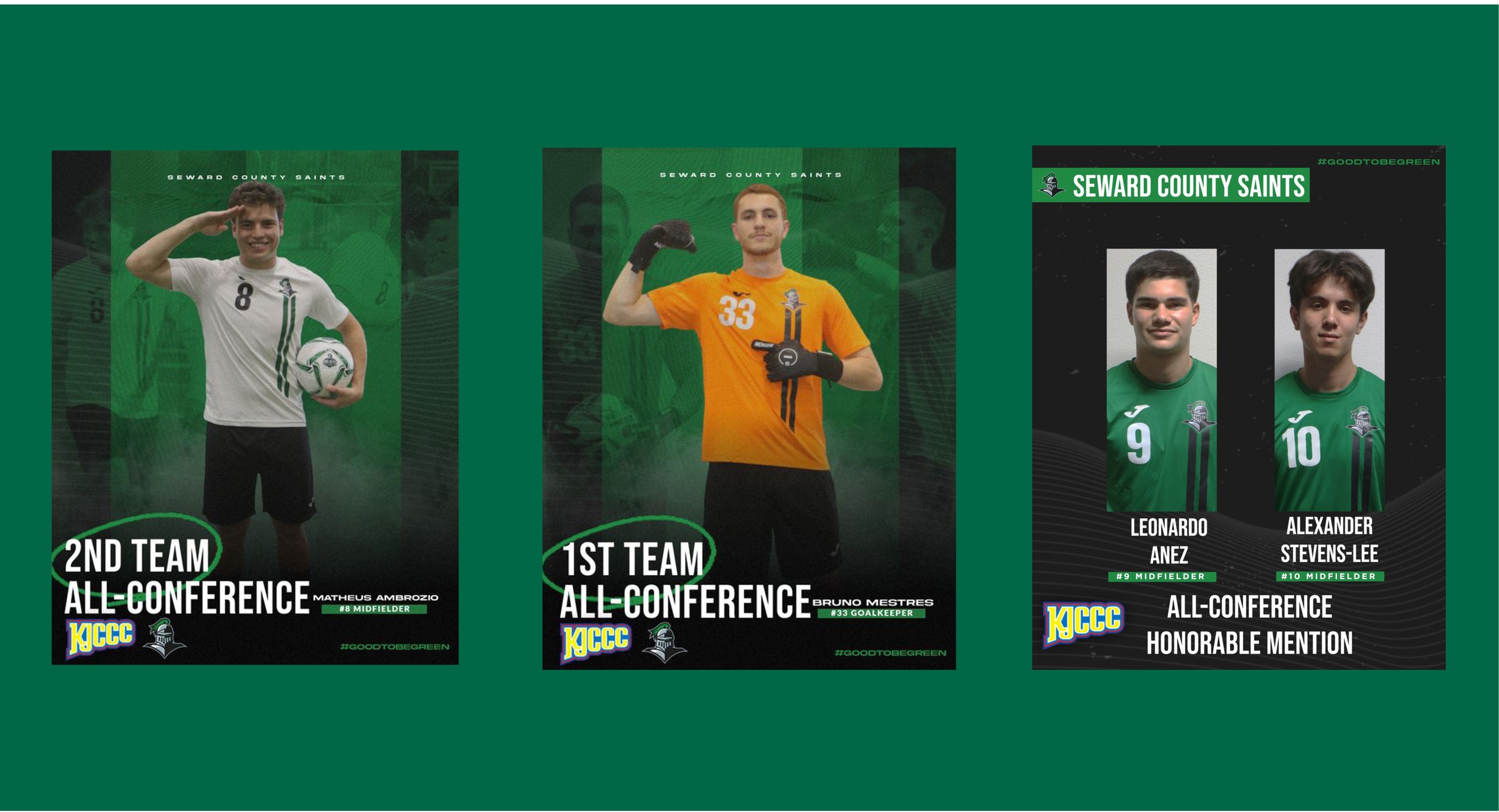 Four Soccer Saints Earn All KJCCC Conference Honors