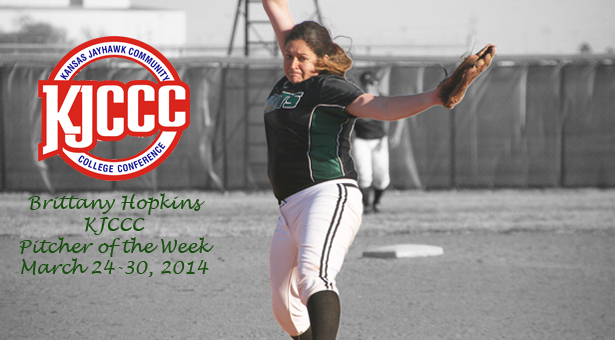 Brittany Hopkins Spins Her Way to Jayhawk West Pitcher of the Week Award