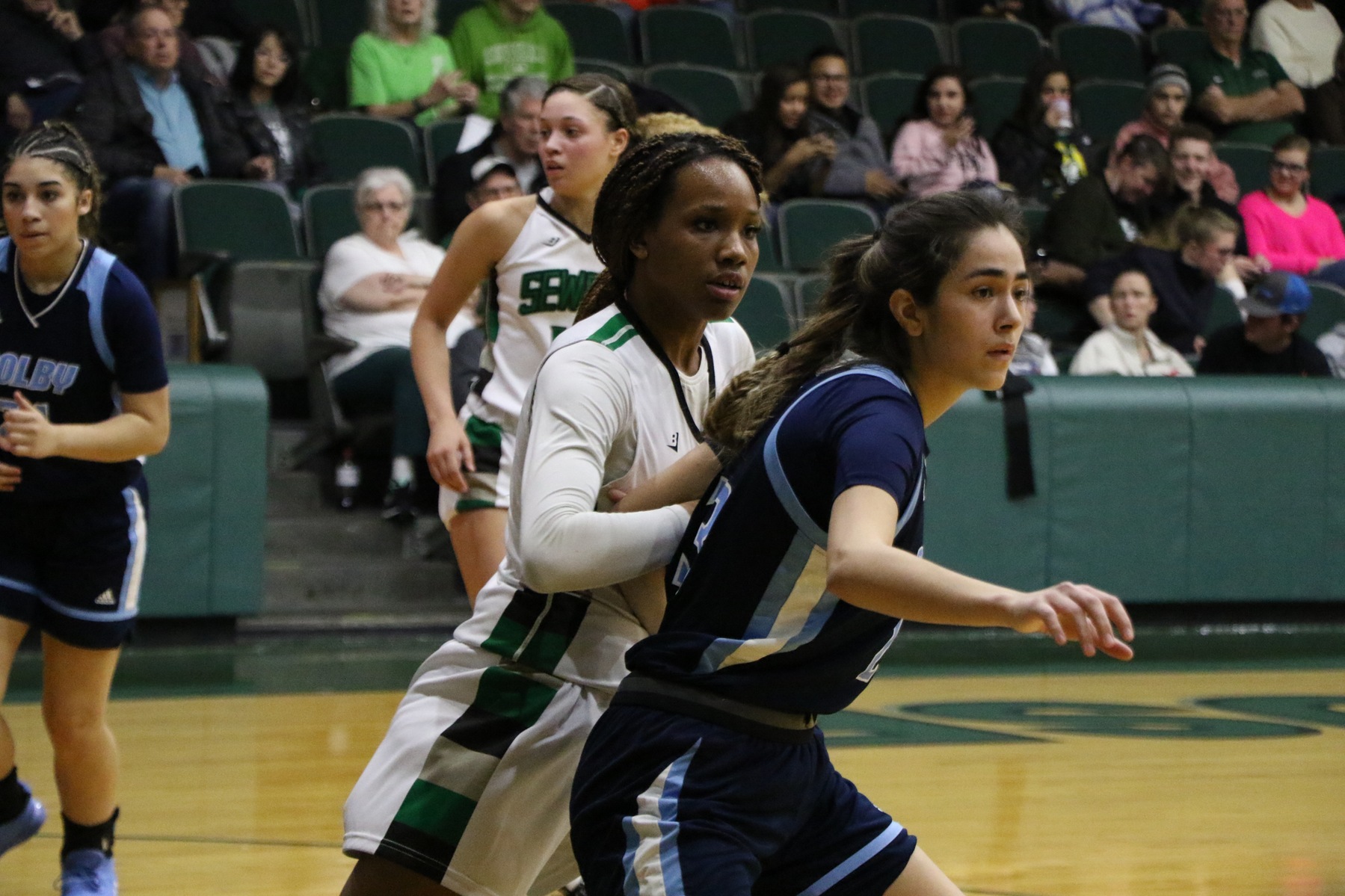 No. 12 Lady Saints hold off Barton in Great Bend