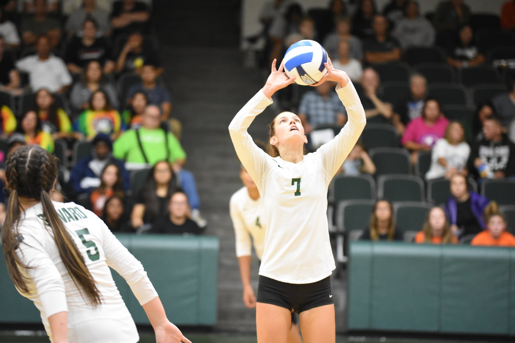 Lady Saints Defeating Butler in Three Straight Sets