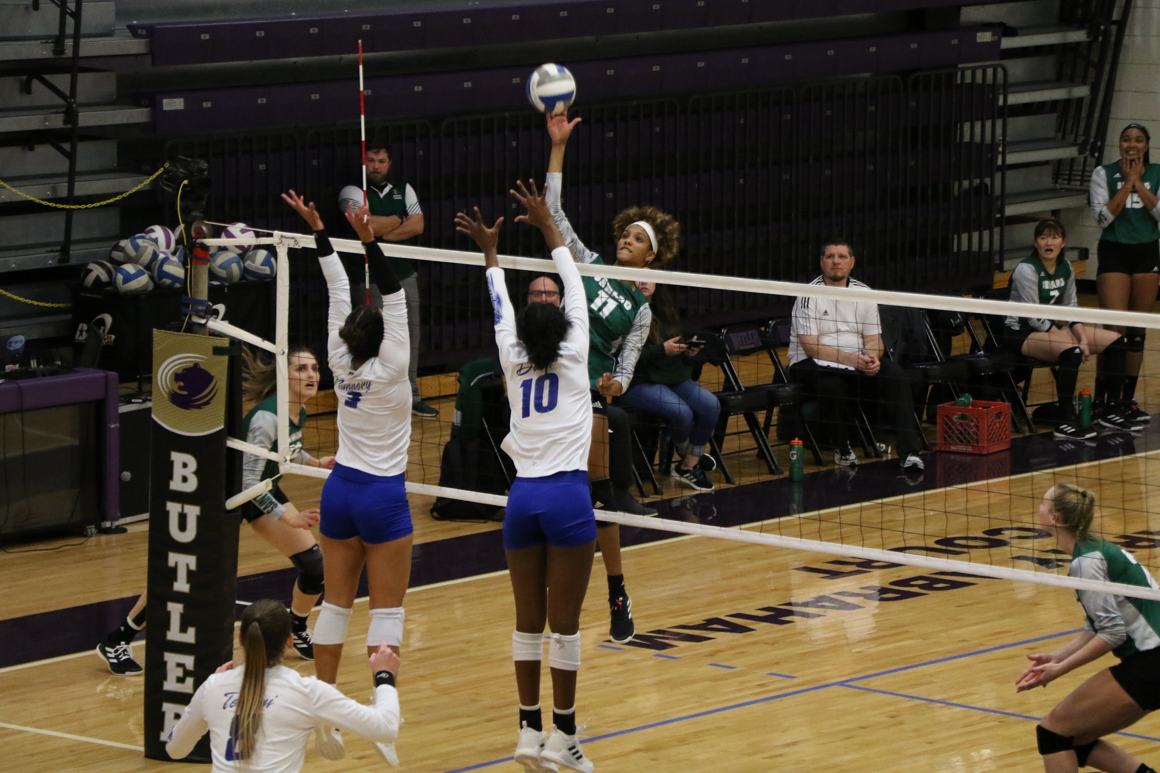 The Lady Saints defeat the Cougars in five sets to advance to the Region VI Championship
