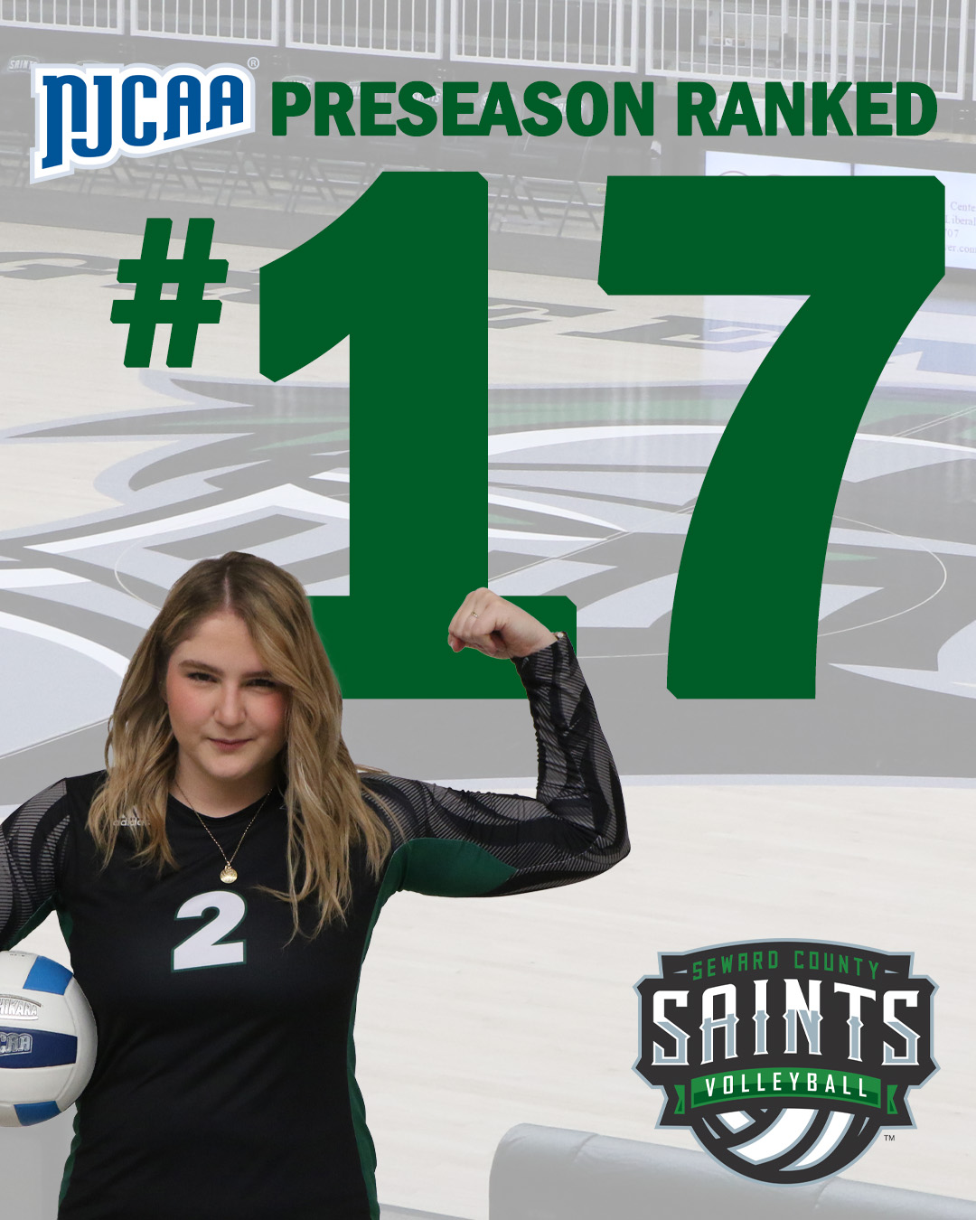 The Lady Saints enter the 2022 season No. 17 in the NJCAA