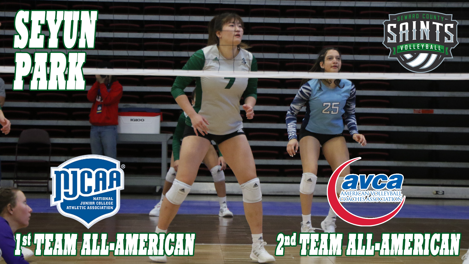Seyun Park receives NJCAA 1st team All-American honors and AVCA 2nd Team honors