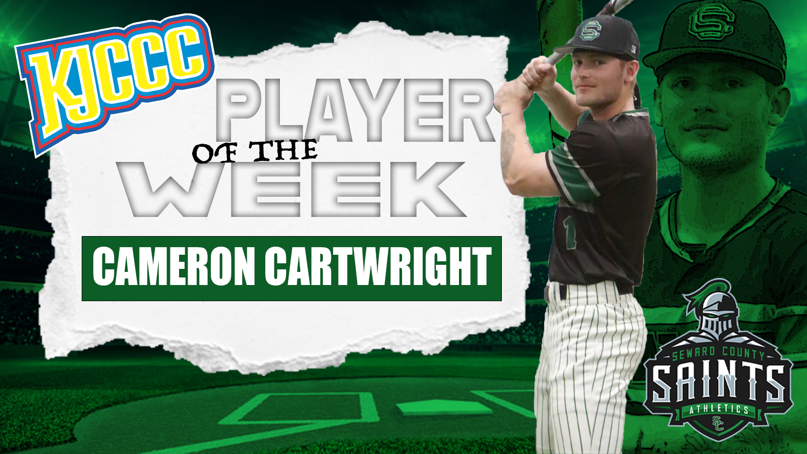 Cartwright Earns Second KJCCC Player of the Week Honors